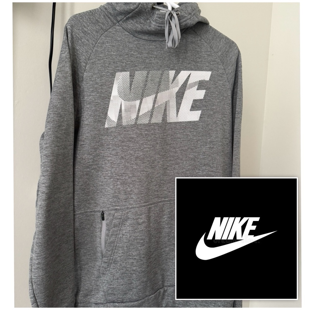 Nike Men's Heather Gray Hoodie